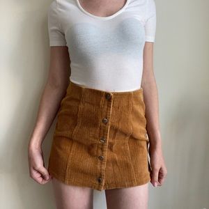 Mini Corduroy Skirt